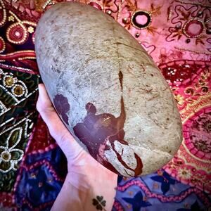 Rare Ancient Shiva Lingam Stone Narmada River, India Ritual Object 10" 13.5 lb